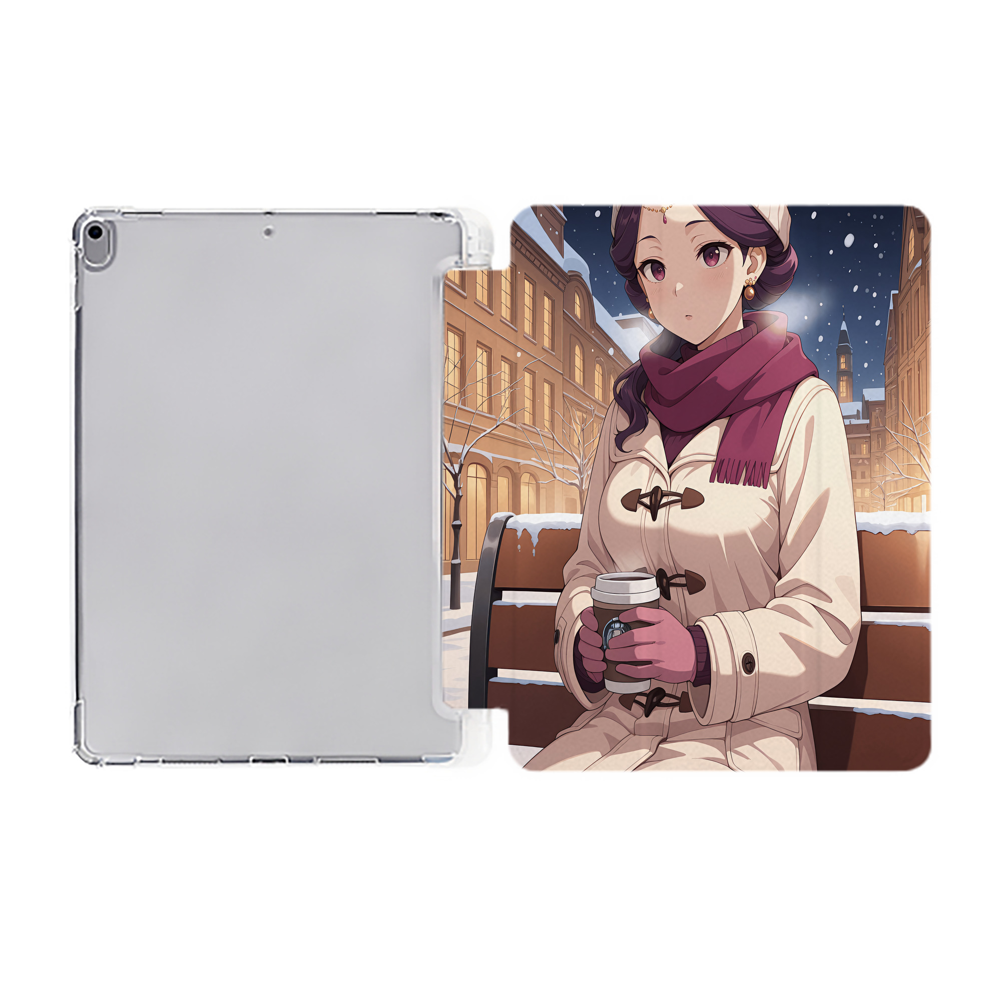 （画像用） 薬屋のひとりごと The Apothecary Diaries IPad ケース ペン収納付き 三つ折りスタンド PUレザー×シリコン 対応機種9.5/10.5/10.9インチ